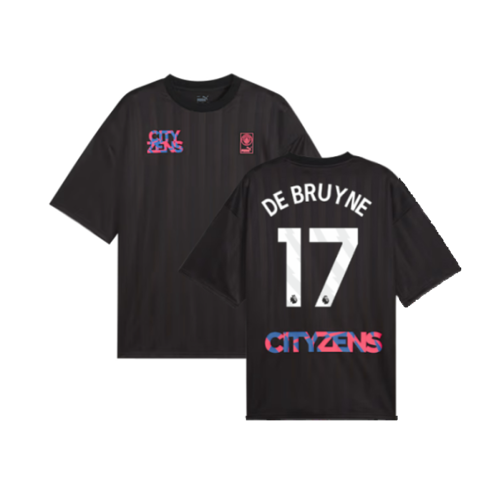 Puma (Xl) 2023-2024 Man City Ftblnrgy Jersey (Black) (De Bruyne 17) Black