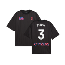 (XL) 2023-2024 Man City FtblNrgy Jersey (Black) (RUBEN 3)