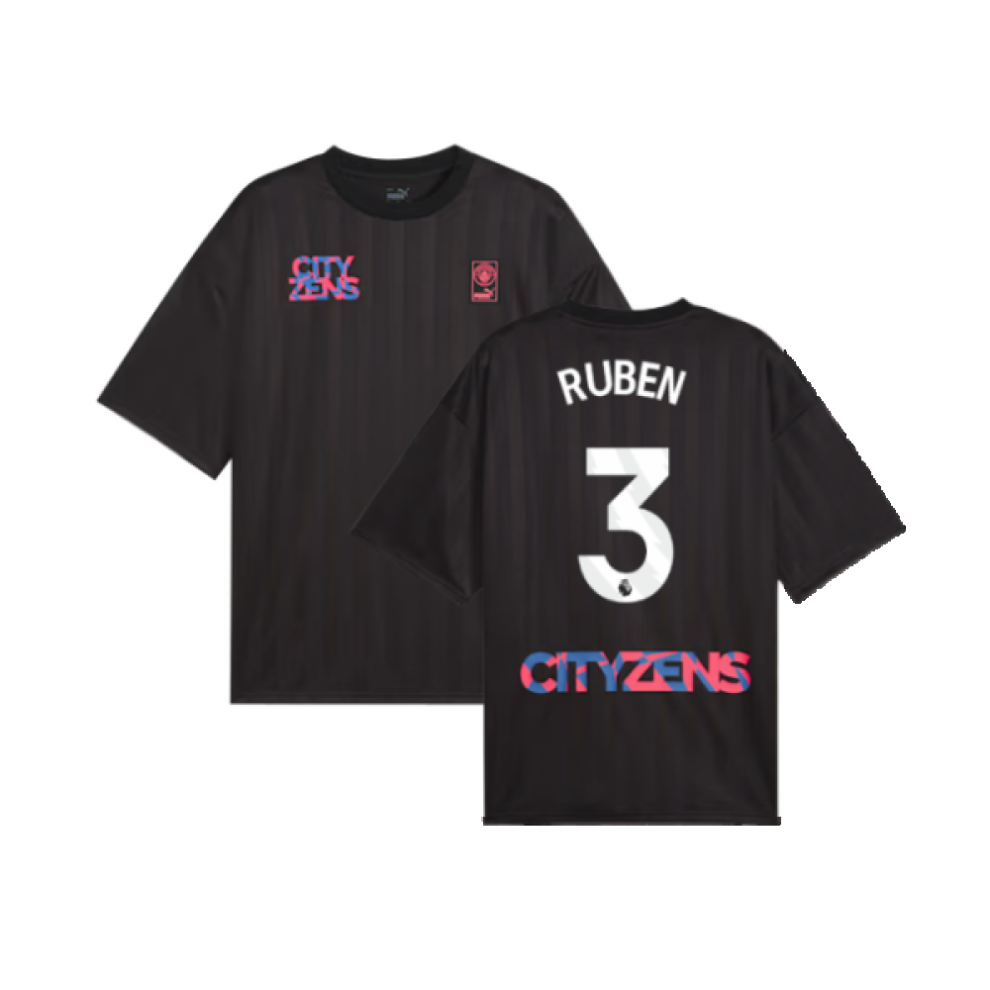 Puma (Xl) 2023-2024 Man City Ftblnrgy Jersey (Black) (Ruben 3) Black