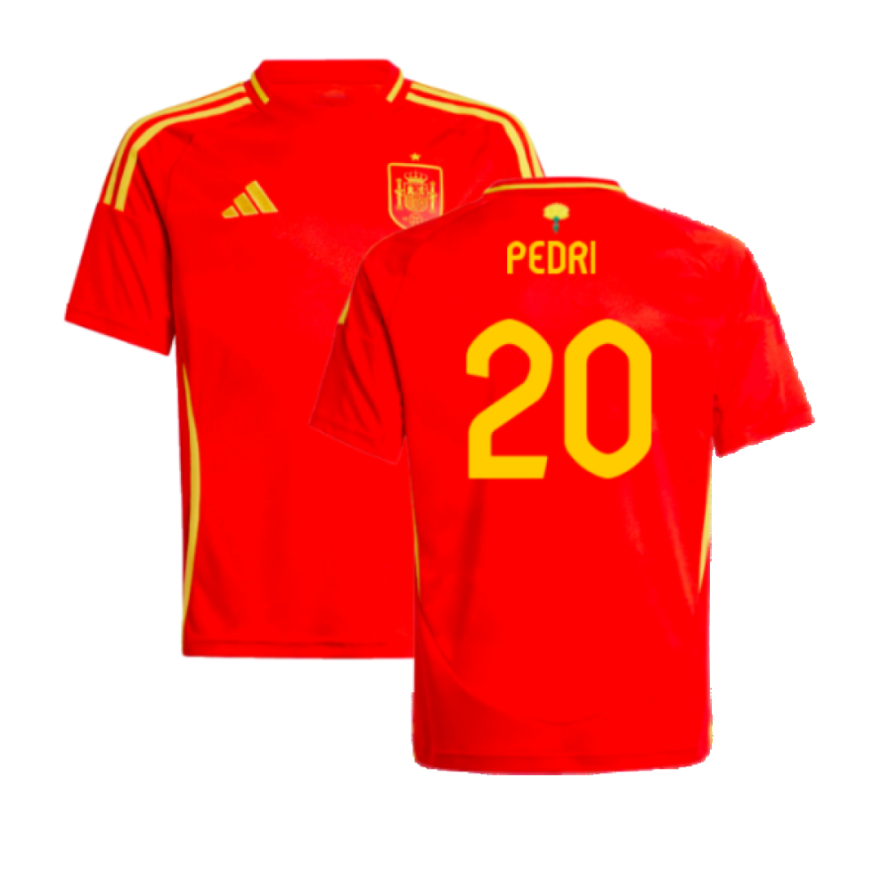 Adidas (Xxl) 2024-2025 Spain Home Shirt (Kids) (Pedri 20)