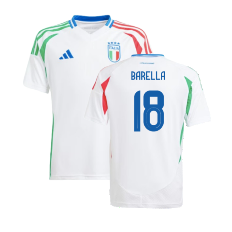 (SB) 2024-2025 Italy Away Shirt (Kids) (BARELLA 18)