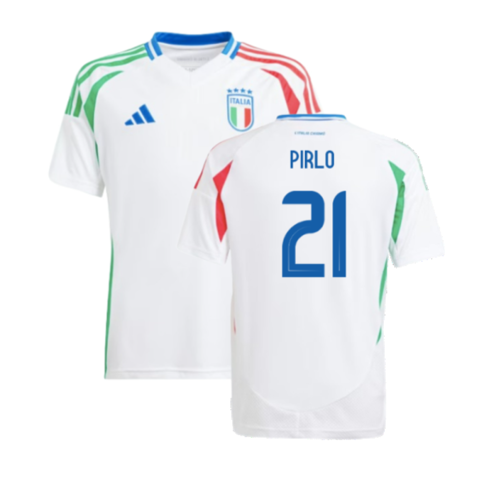 Adidas (Mb) 2024-2025 Italy Away Shirt (Kids) (Pirlo 21)