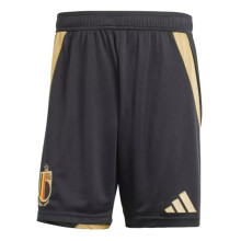 (S) 2024-2025 Belgium Home Shorts (Black)