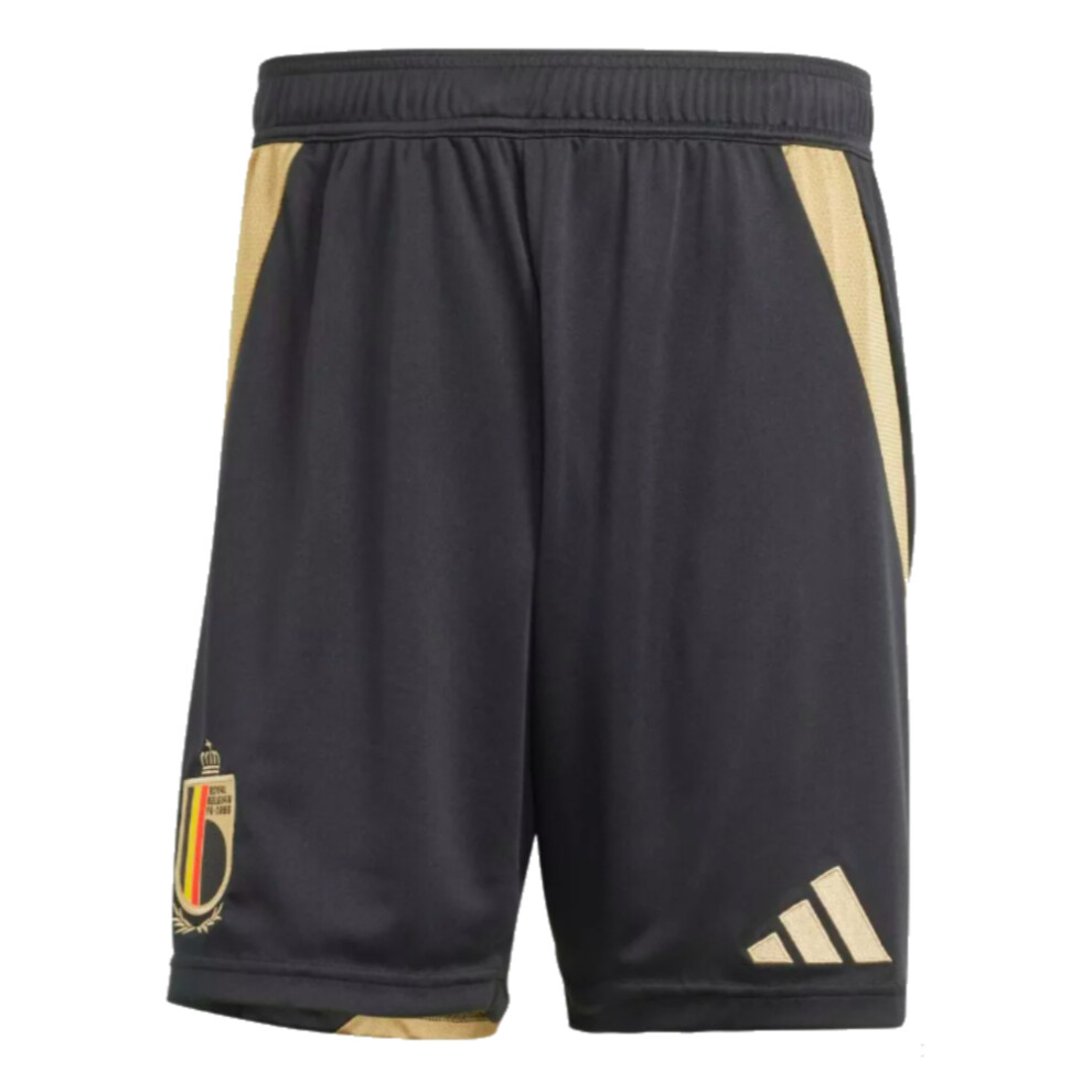 Adidas (M) 2024-2025 Belgium Home Shorts (Black) Black