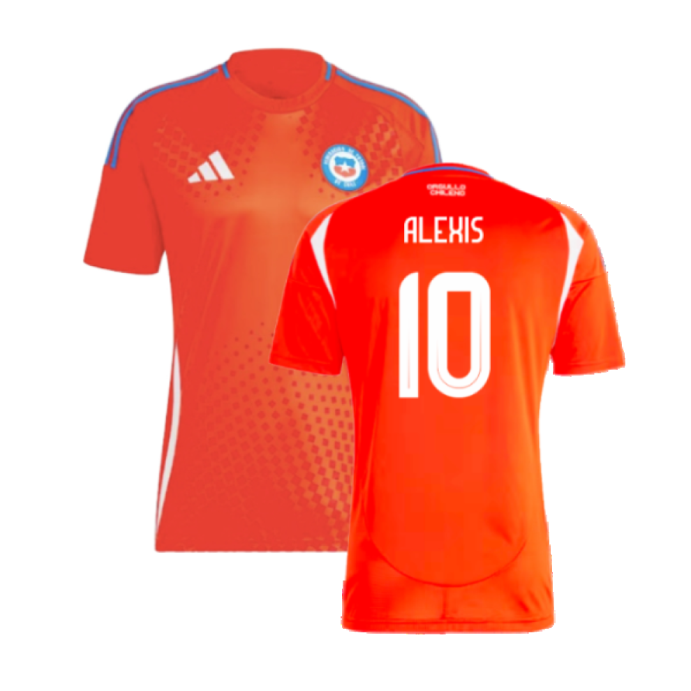 (L) 2024-2025 Chile Home Shirt (ALEXIS 10)