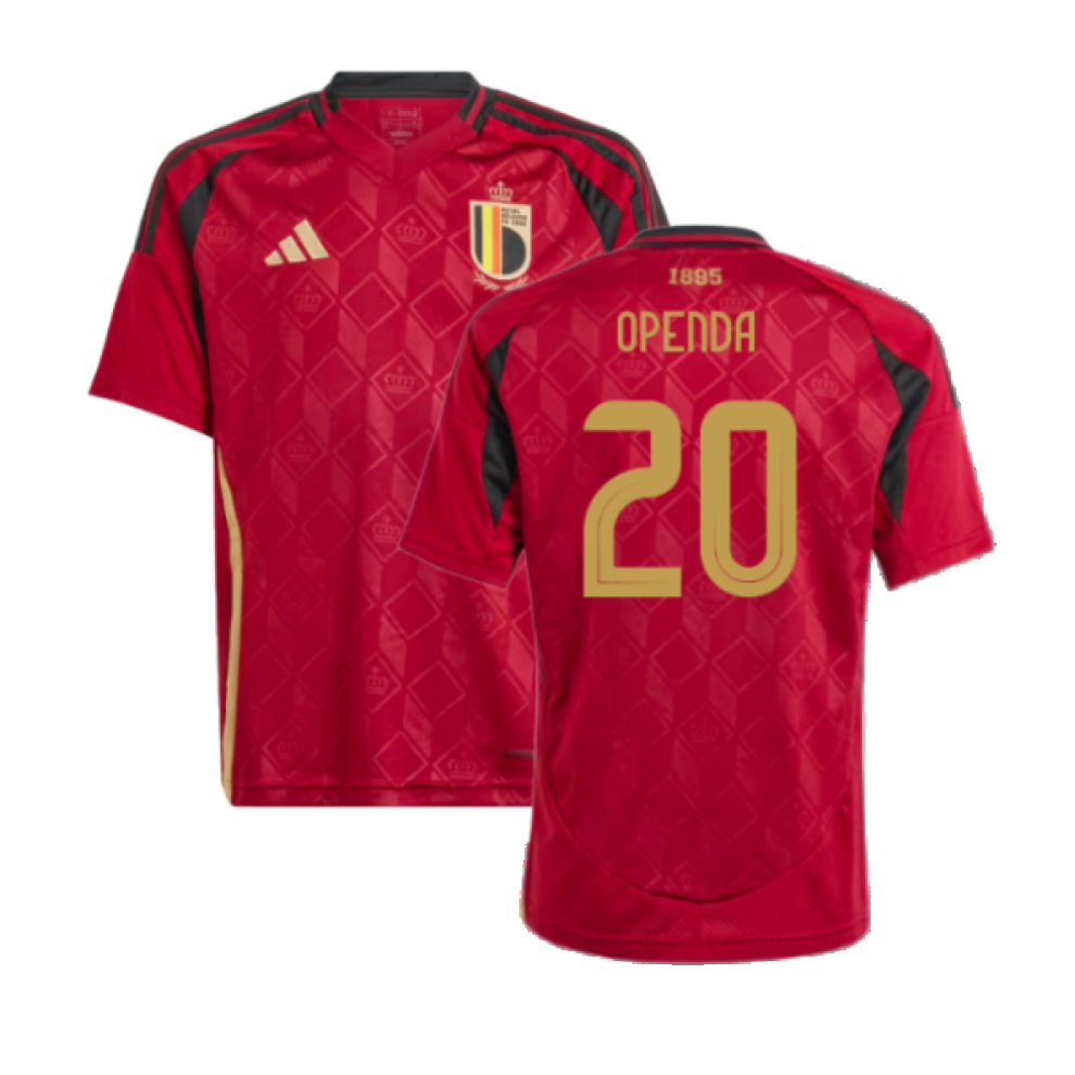 Adidas (Xlb) 2024-2025 Belgium Home Shirt (Kids) (Openda 20)