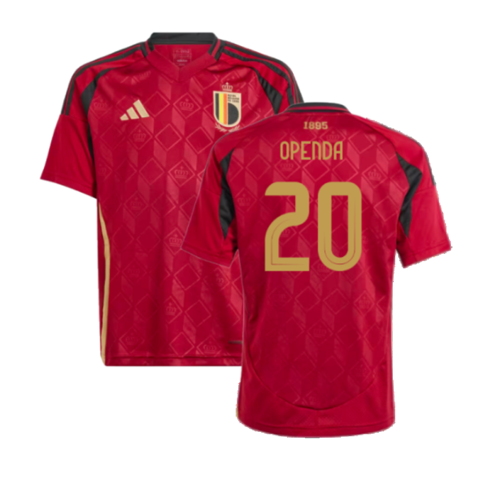 (XLB) 2024-2025 Belgium Home Shirt (Kids) (Openda 20)