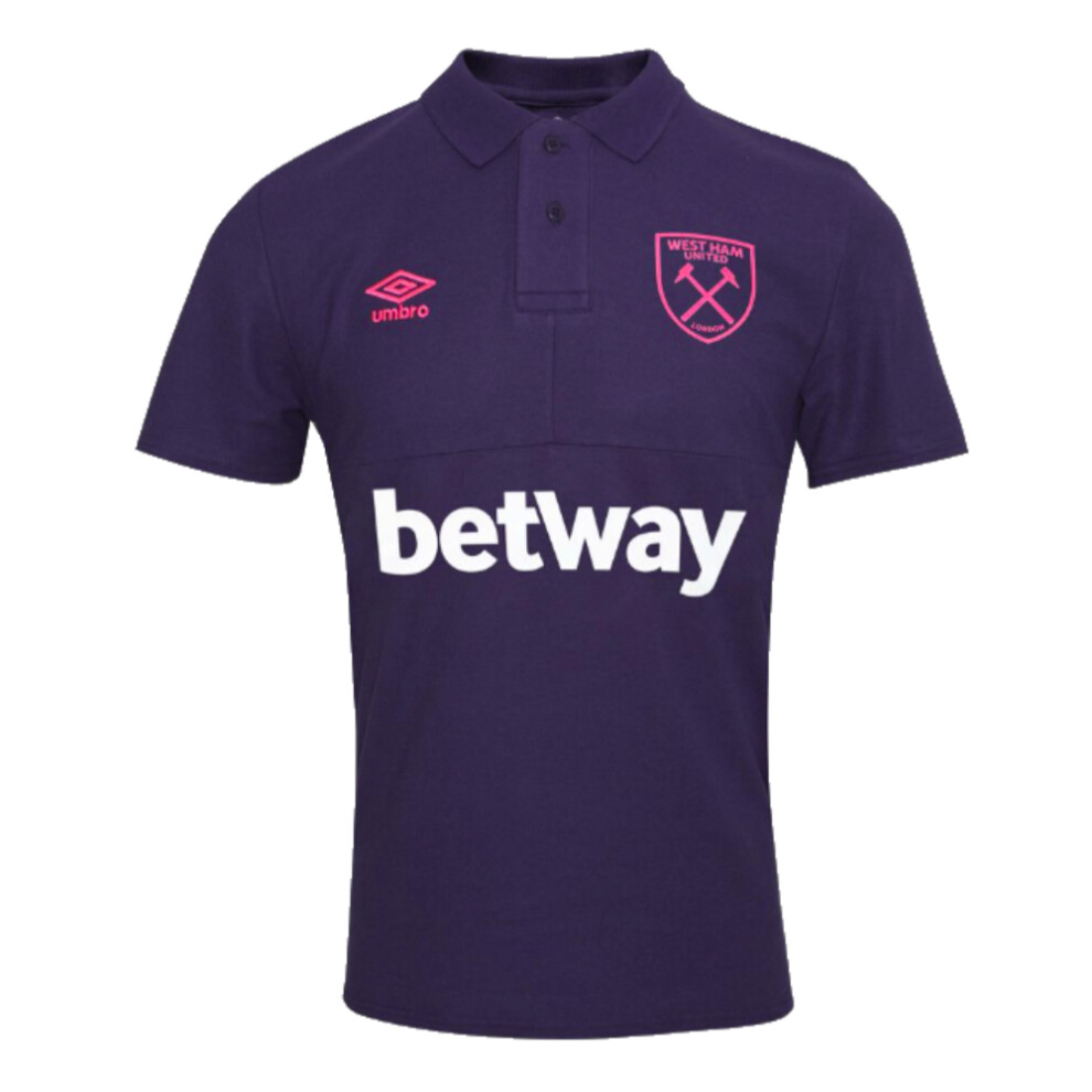 (M) 2023-2024 West Ham CVC Polo Shirt (Austral Aura)