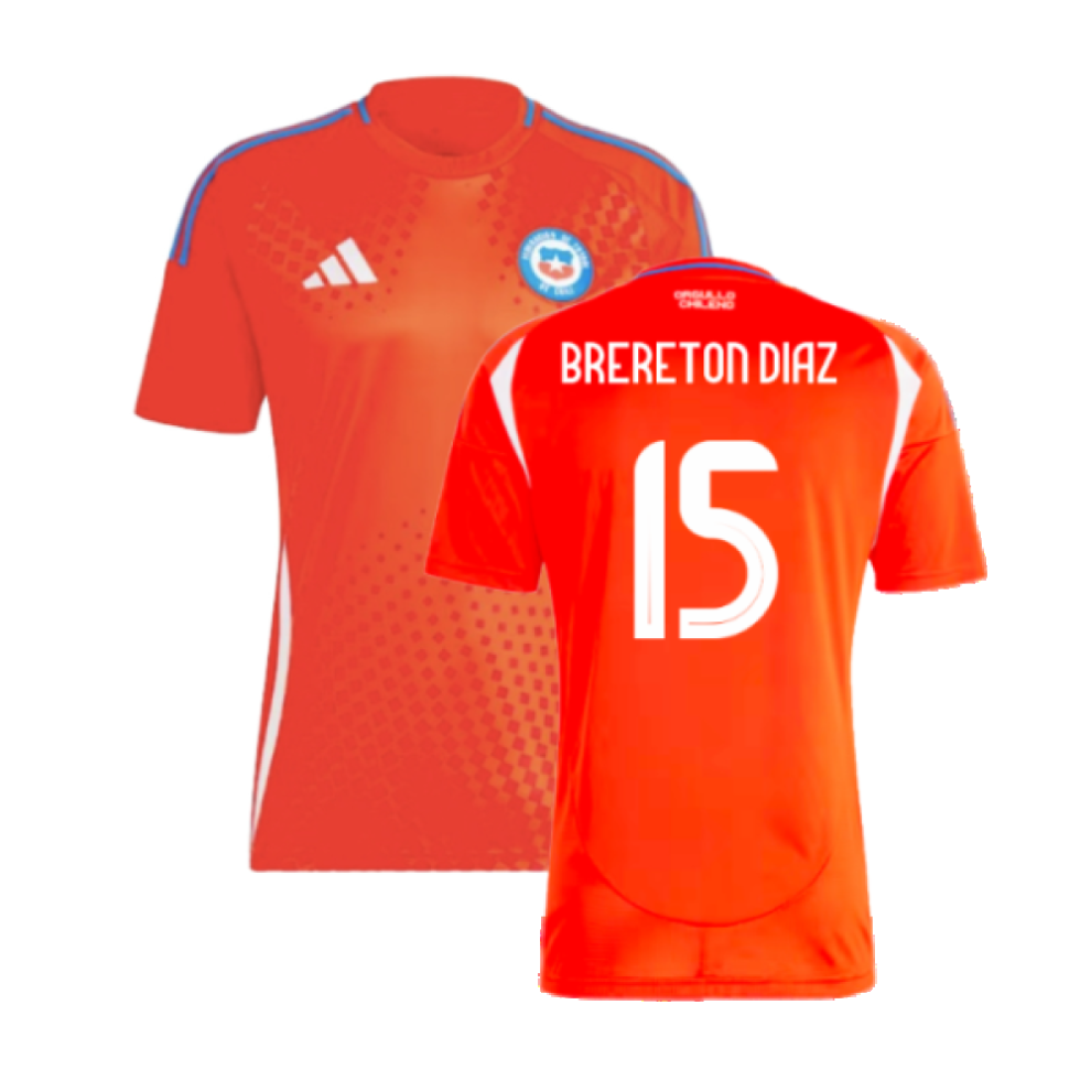 (XXL) 2024-2025 Chile Home Shirt (BRERETON DIAZ 15)