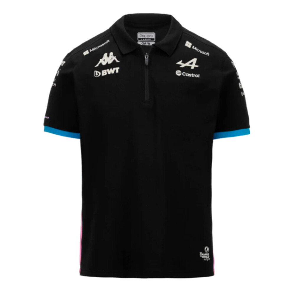 (MB) 2024 Alpine BWT Team Polo Shirt (Black) - Kids