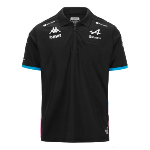 Kappa (M) 2024 Alpine BWT Team Polo Shirt (Black)
