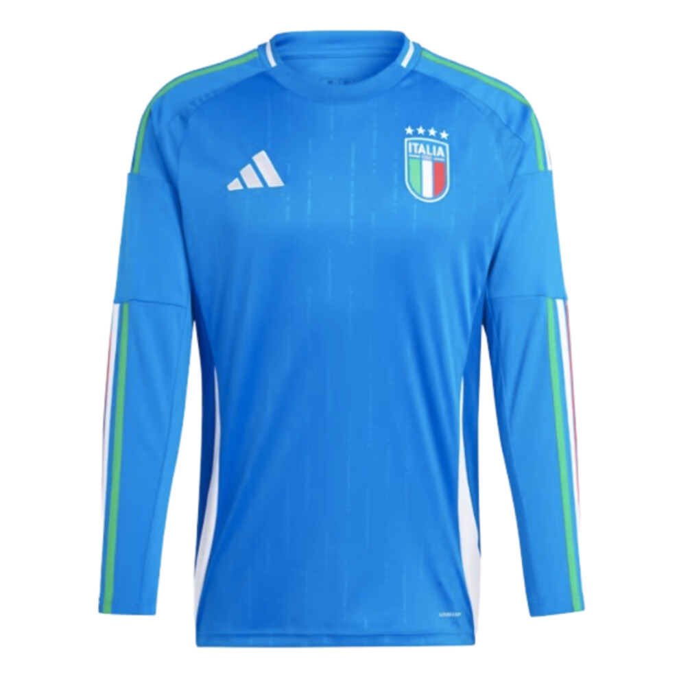 Adidas (M) 2024-2025 Italy Long Sleeve Home Shirt