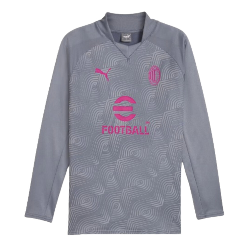 (M) 2023-2024 AC Milan Prematch LS Sweat Top (Gray Tile)