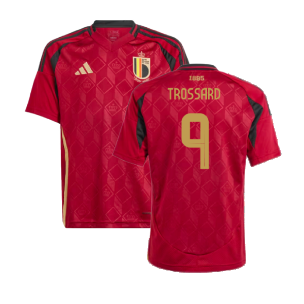 Adidas (Xlb) 2024-2025 Belgium Home Shirt (Kids) (Trossard 9)