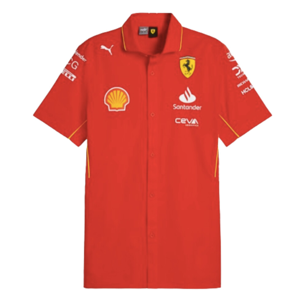 (L) 2024 Scuderia Ferrari Team Shirt (Red)