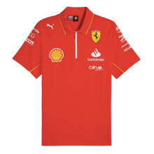 (L) 2024 Scuderia Ferrari Team Polo Shirt (Red)