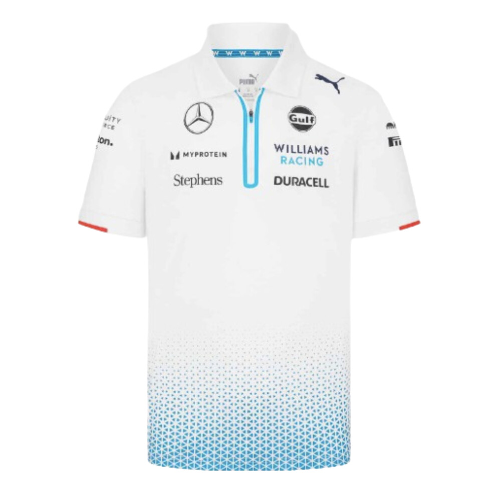 (L) 2024 Williams Racing Team Polo Shirt (White)