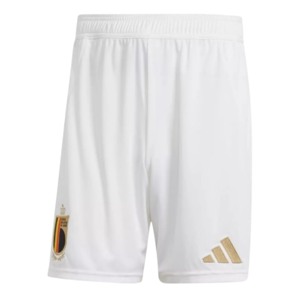 (XXL) 2024-2025 Belgium Away Shorts (White) - Kids