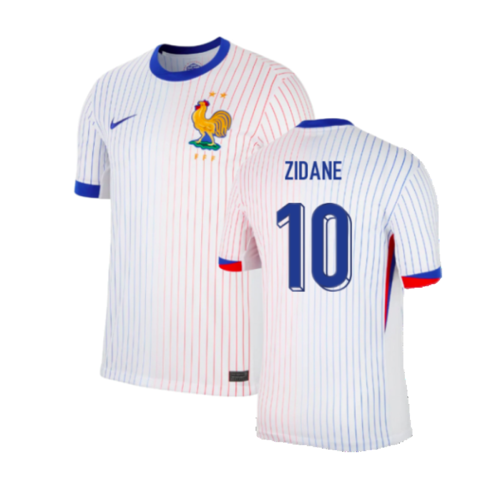 (L) 2024-2025 France Away Shirt (Zidane 10)