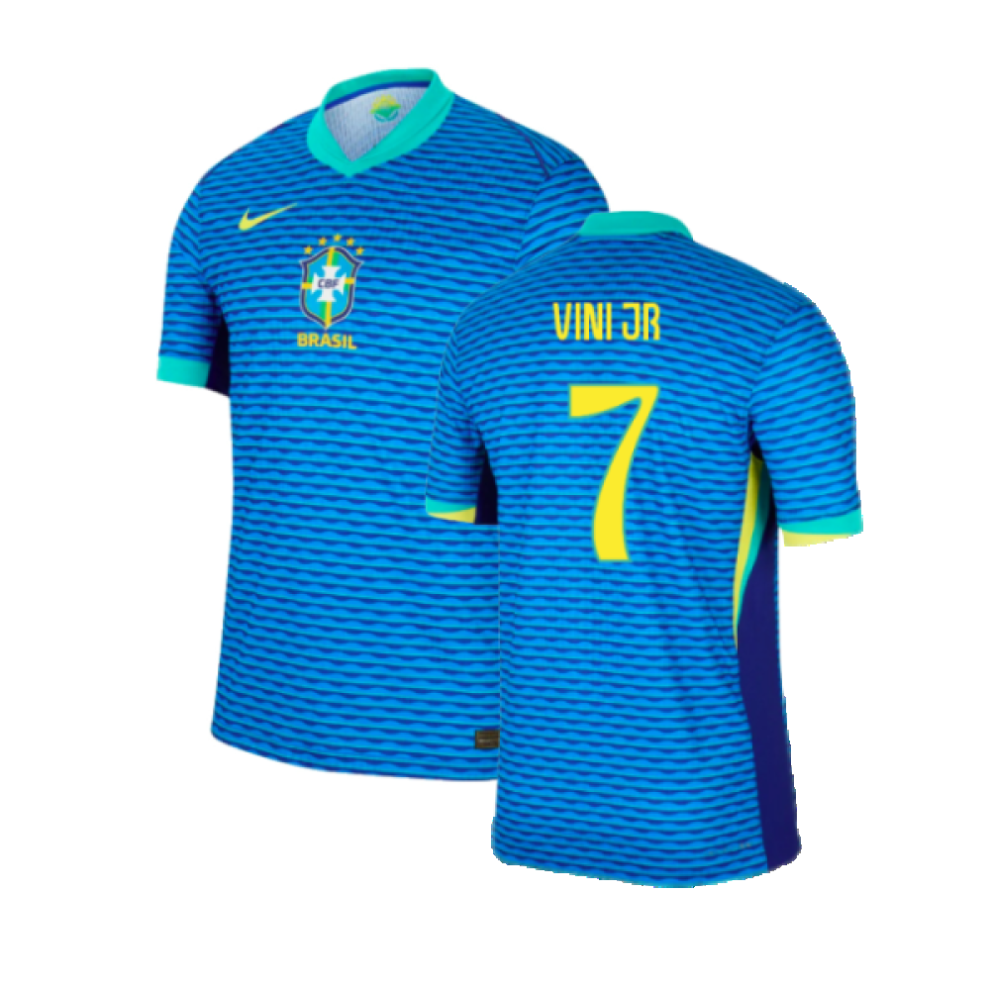 (L) 2024-2025 Brazil Away Dri-Fit ADV Match Shirt (Vini JR 7)