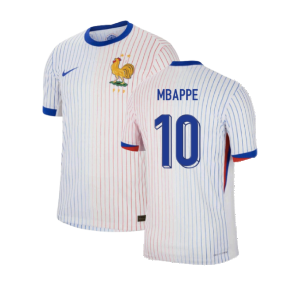 (L) 2024-2025 France Away Dri-ADV Match Shirt (Mbappe 10)