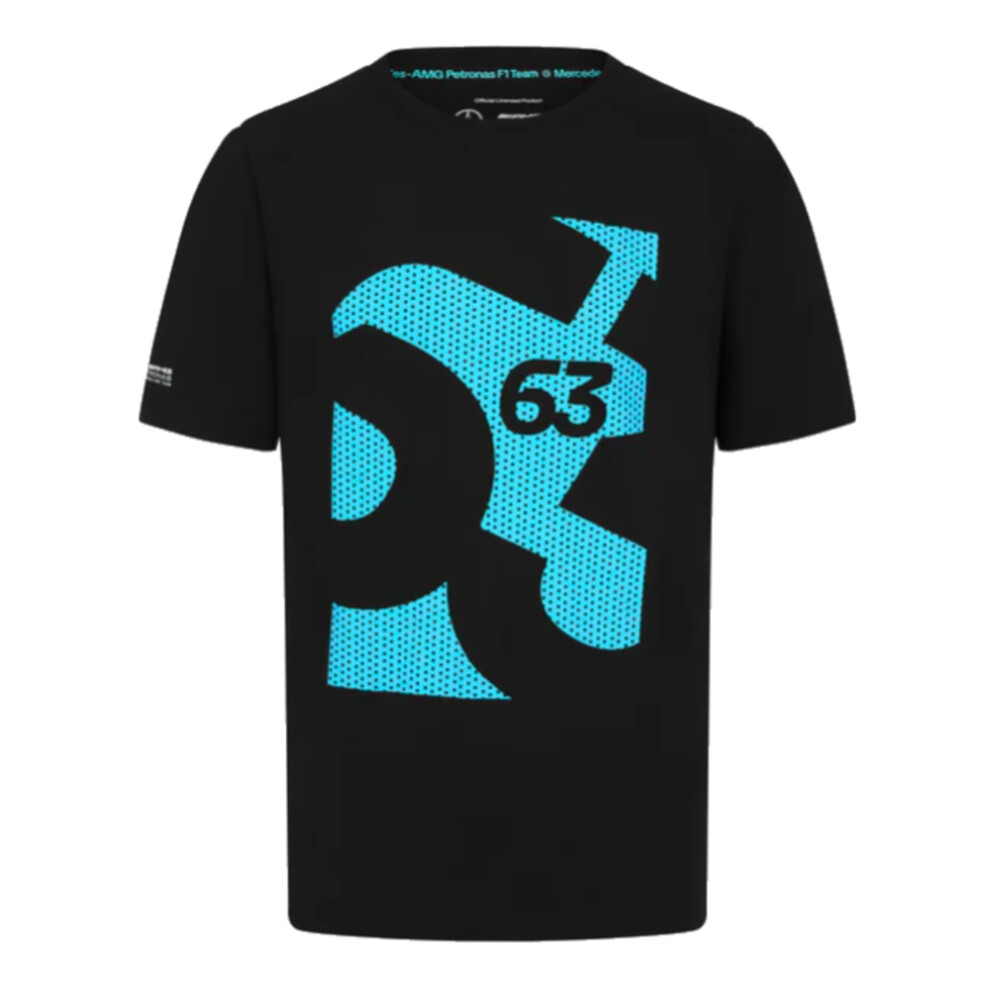 (XL) 2024 Mercedes-AMG George Russell T-Shirt (Black)