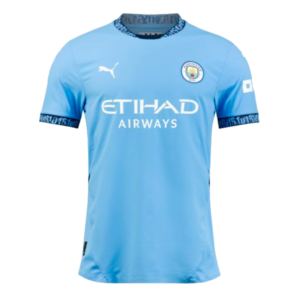 (M) 2024-2025 Man City Home Authentic Shirt With Packaging