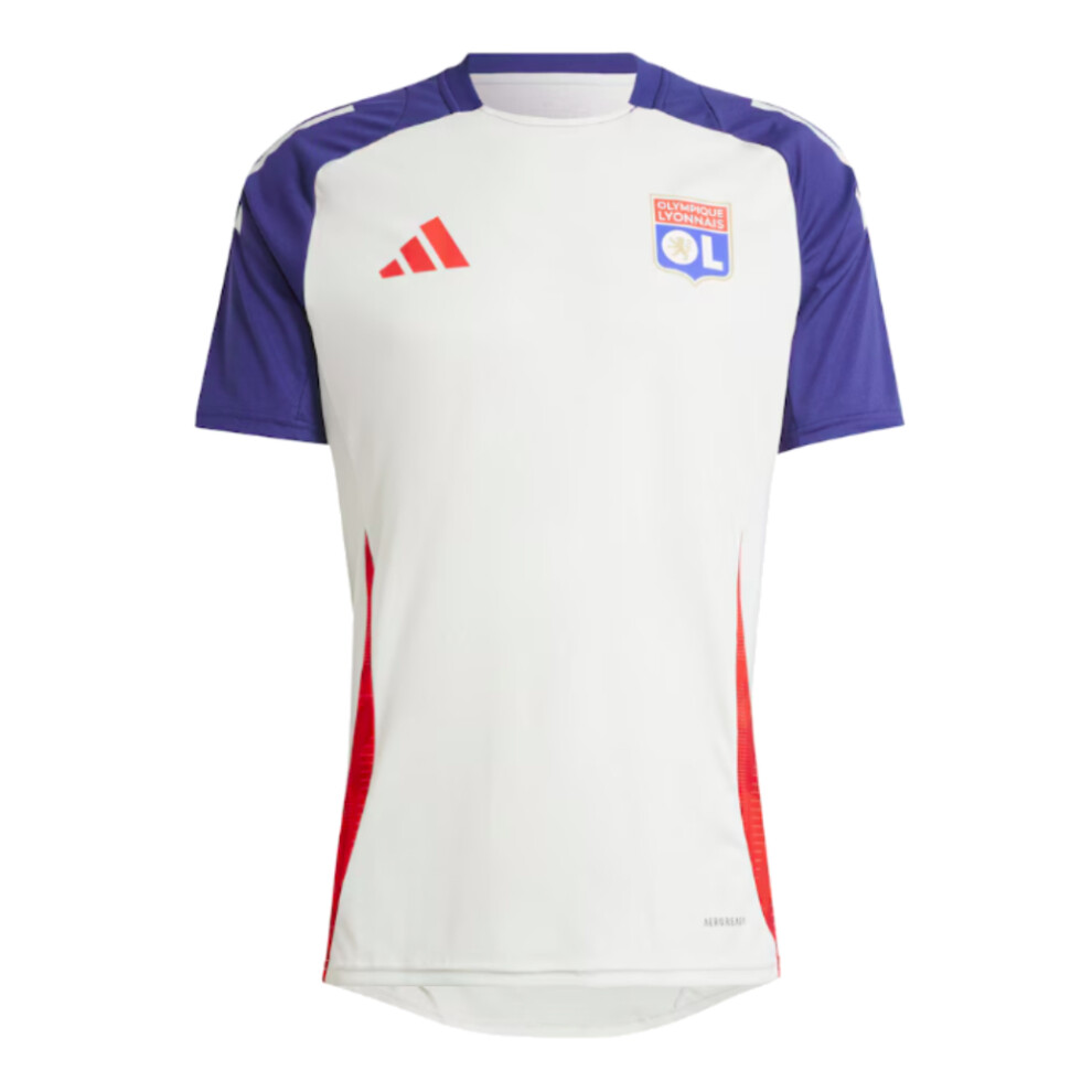 (M) 2024-2025 Olympique Lyon Training Jersey (White Tint)