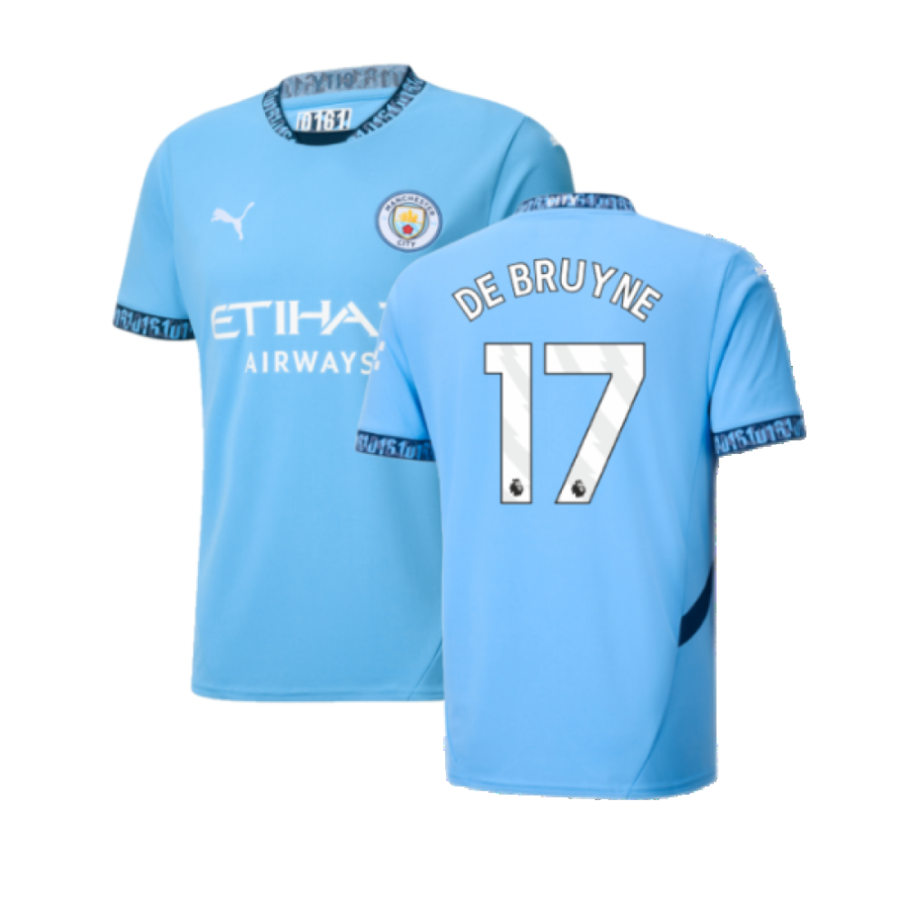 Puma (S) 2024-2025 Man City Home Shirt (De Bruyne 17)