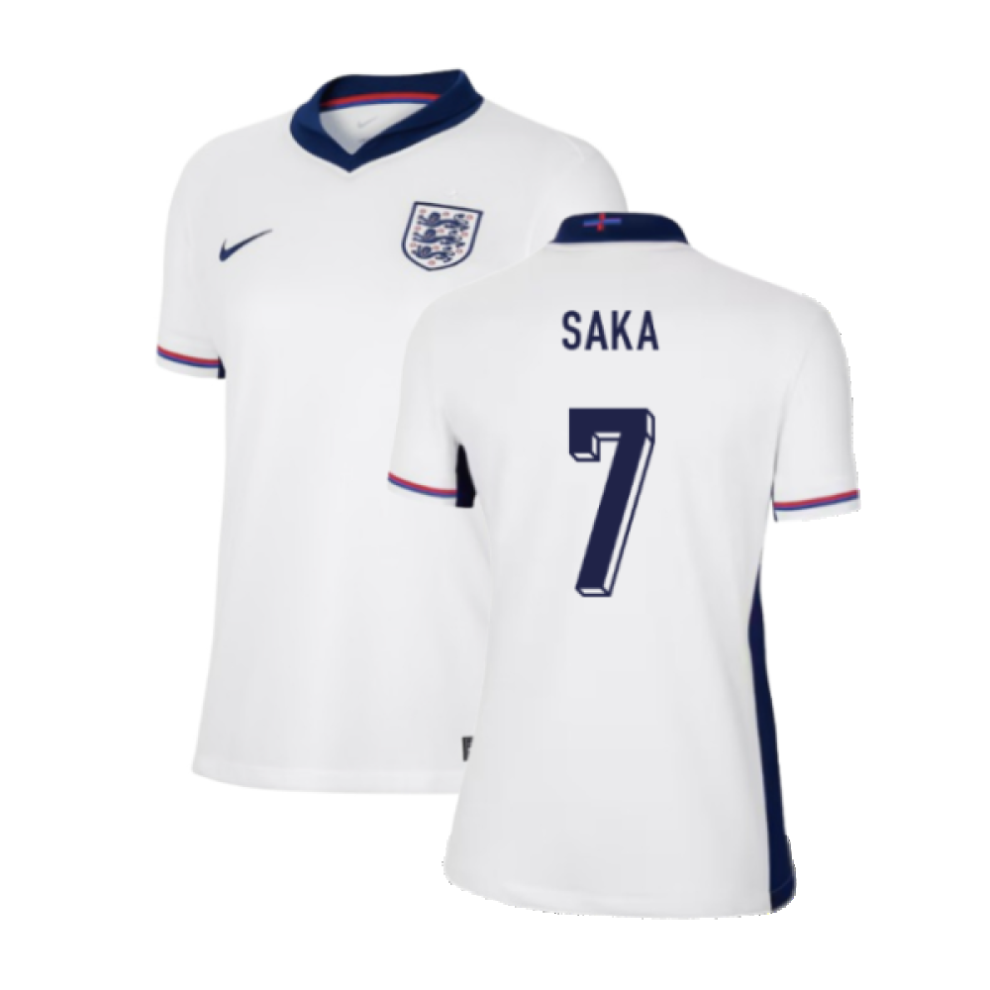 (L) 2024-2025 England Home Shirt (Womens) (Saka 7)