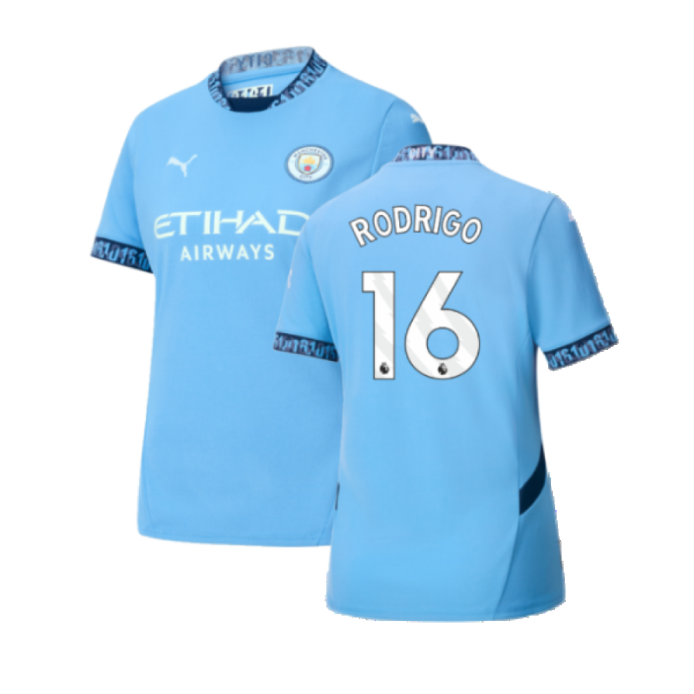 (XS) 2024-2025 Man City Home Shirt (Womens) (Rodrigo 16)