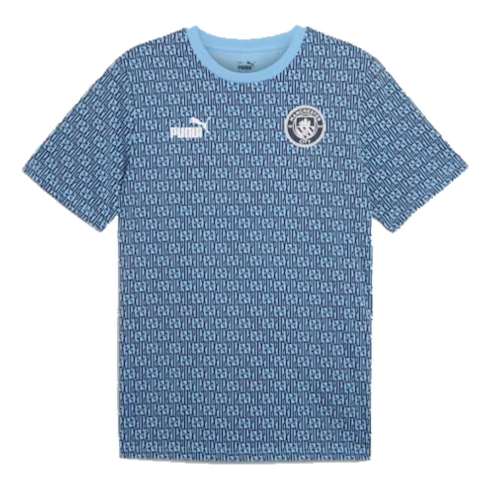 (S) 2024-2025 Man City ftblCulture Tee AOP (Navy)