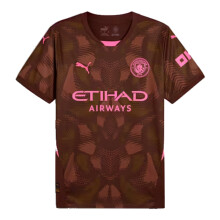(L) 2024-2025 Man City Third Goalkeeper Shirt (Espresso Brown)