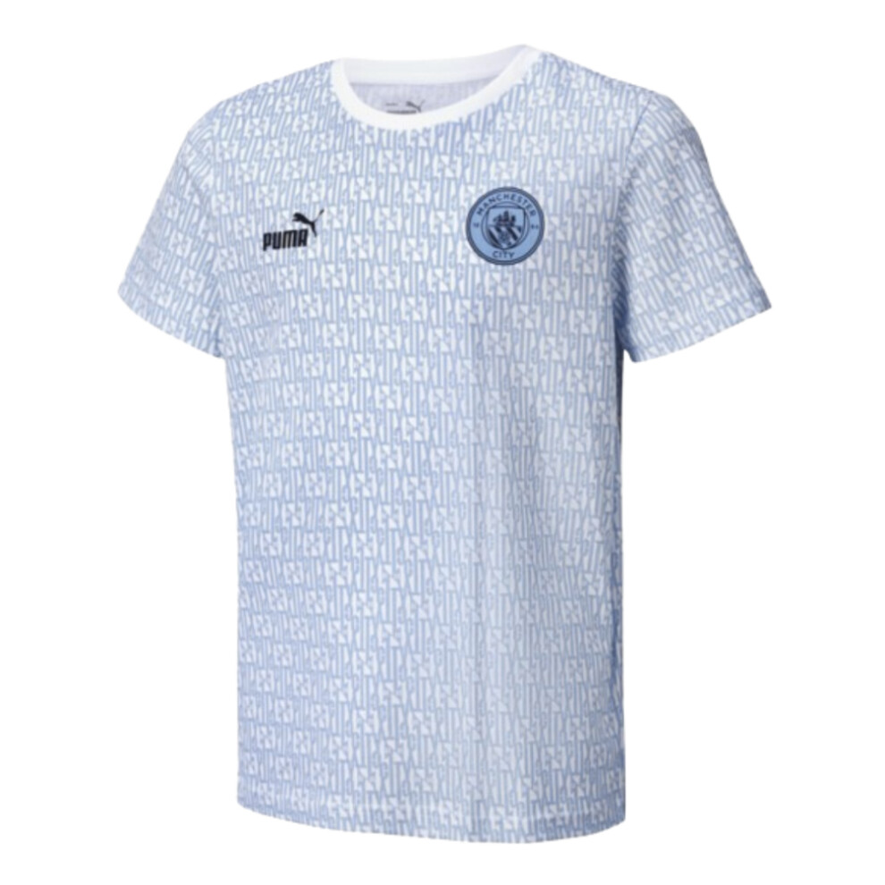 (LB) 2024-2025 Man City ftblCulture Tee AOP (Light Blue) - Kids