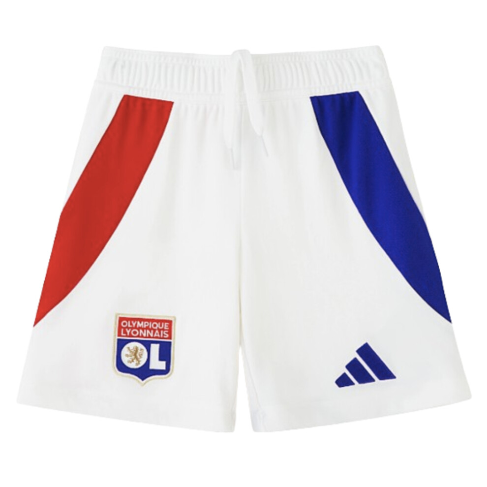 (MB) 2024-2025 Olympique Lyon Home Shorts (White) - Kids