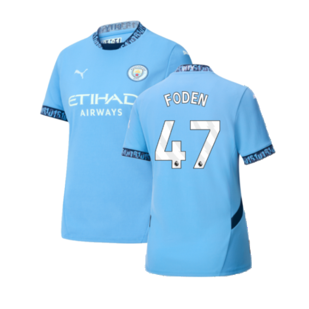 (XS) 2024-2025 Man City Home Shirt (Womens) (Foden 47)