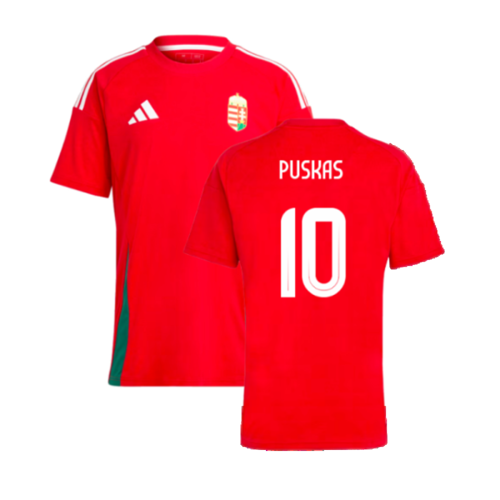 Adidas (S) 2024-2025 Hungary Home Fan Shirt (Puskas 10)