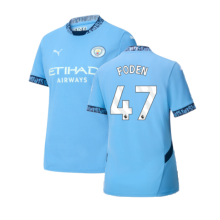 (L) 2024-2025 Man City Home Shirt (Womens) (Foden 47)
