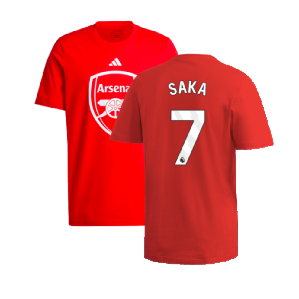 (S) 2024-2025 Arsenal DNA Graphic Tee (Red) (Saka 7)