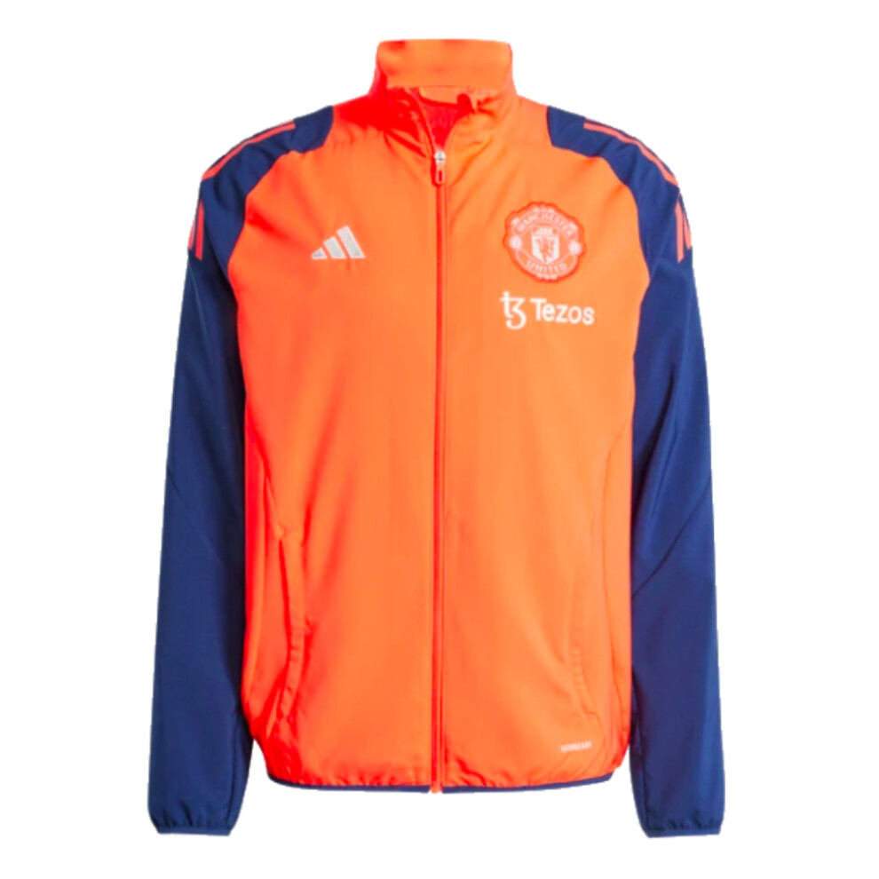 (3XL) 2024-2025 Man Utd Presentation Jacket (Red)