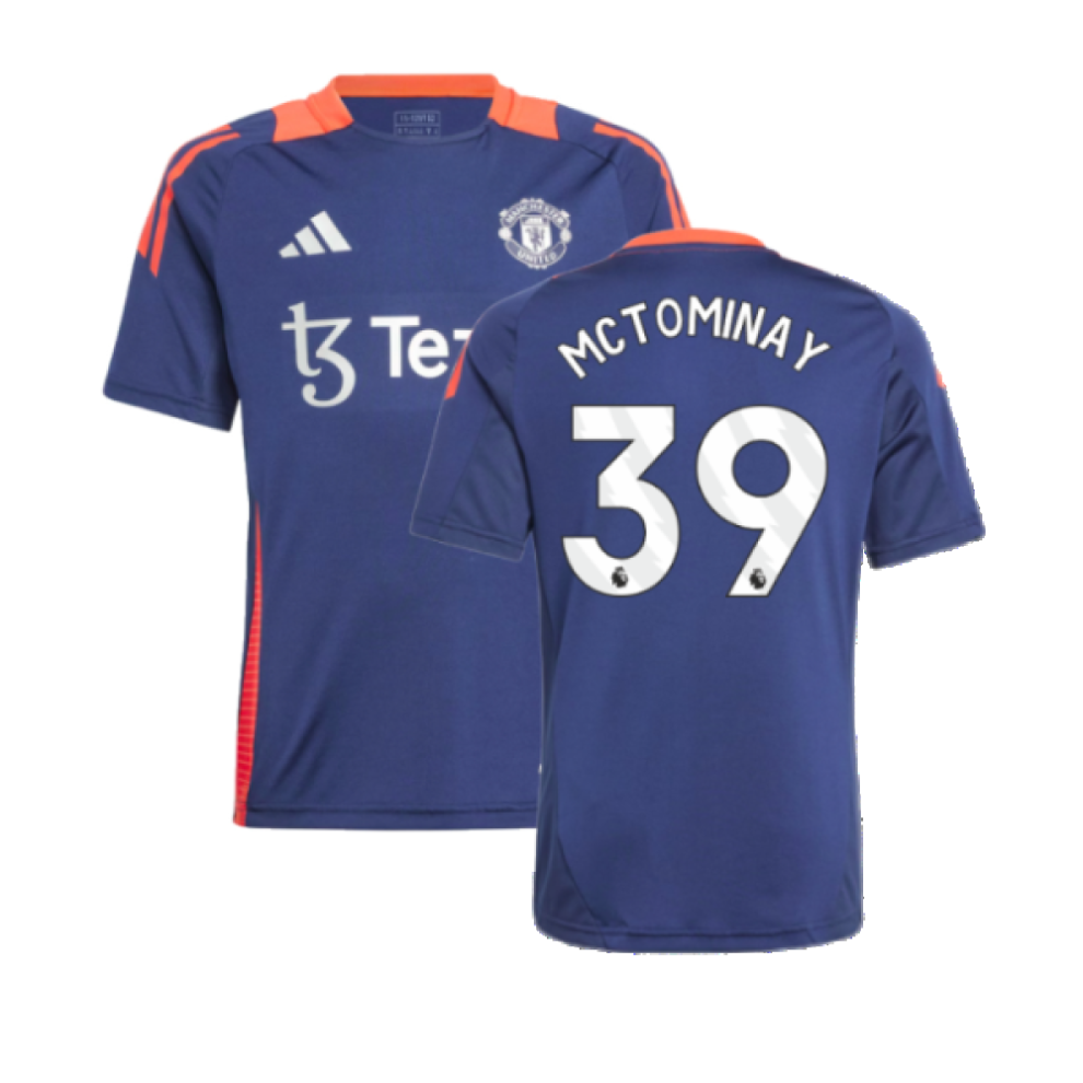 (LB) 2024-2025 Man Utd Training Jersey (Night Indigo) - Kids (McTominay 39)