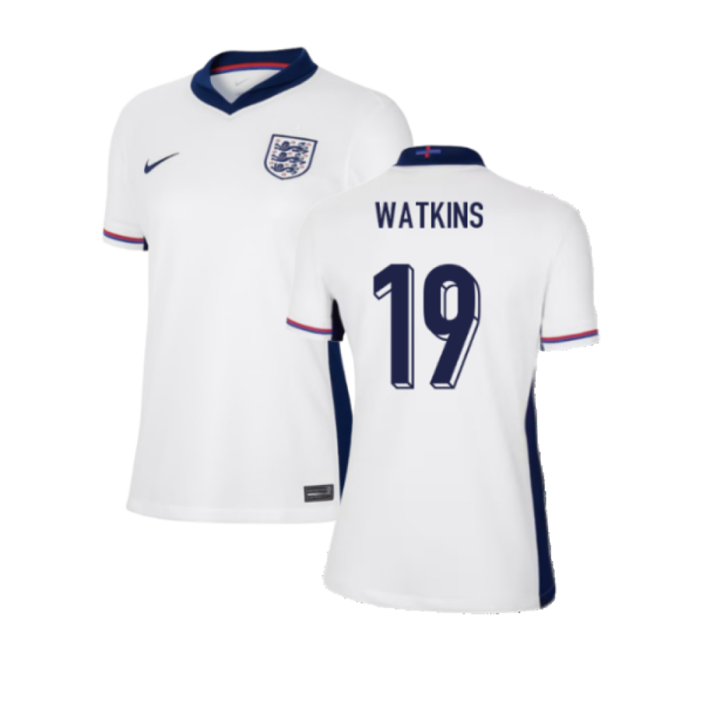 (L) 2024-2025 England Home Shirt (Womens) (Watkins 19)