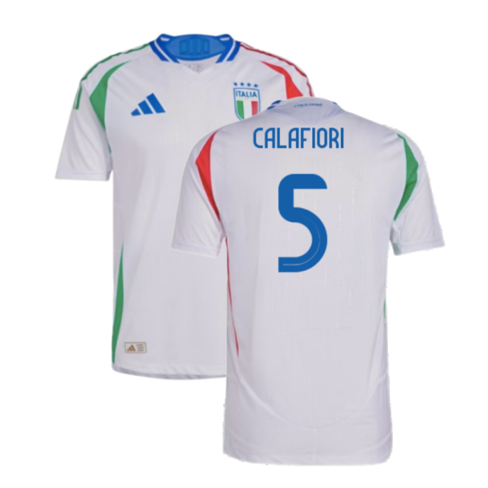 Adidas (S) 2024-2025 Italy Authentic Away Shirt (Calafiori 5)