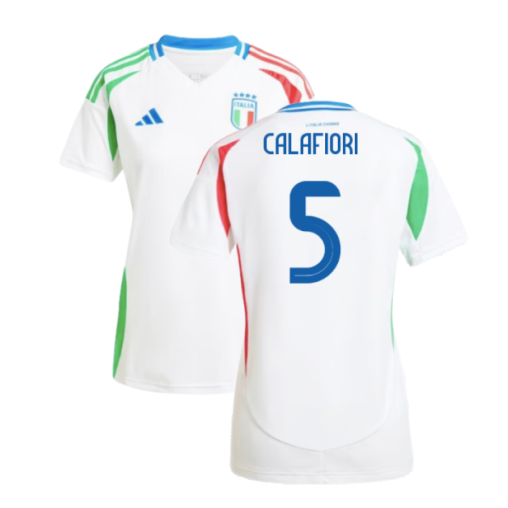 Adidas (Xl) 2024-2025 Italy Away Shirt (Ladies) (Calafiori 5)