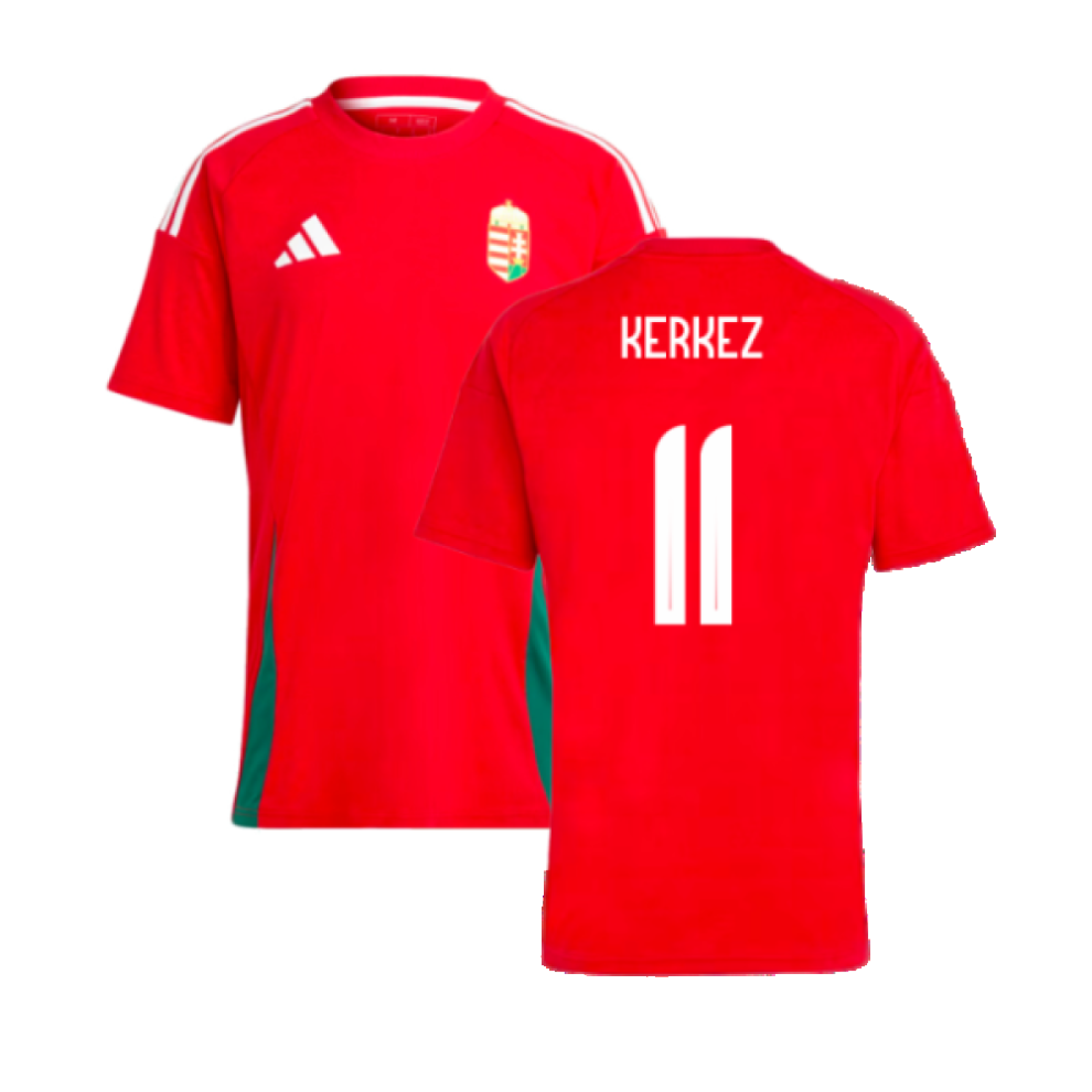 Adidas (S) 2024-2025 Hungary Home Fan Shirt (Kerkez 11)