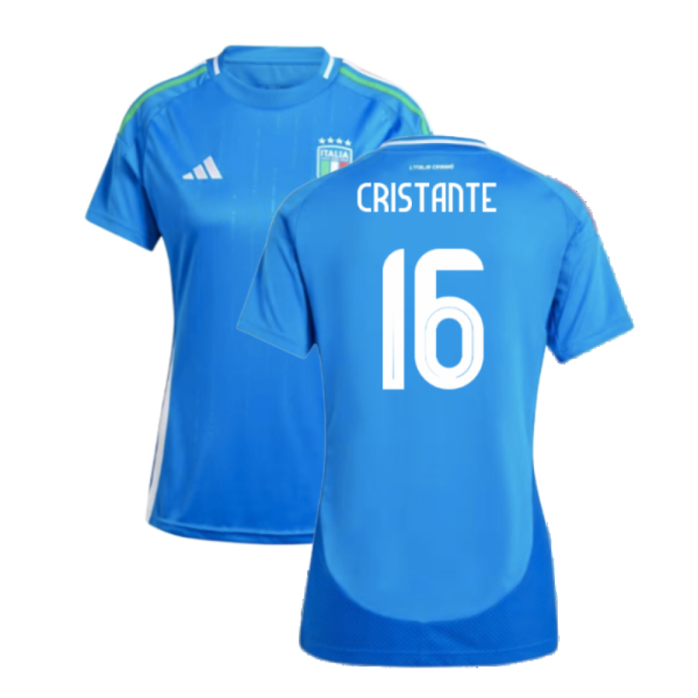 (L) 2024-2025 Italy Home Shirt (Ladies) (CRISTANTE 16)