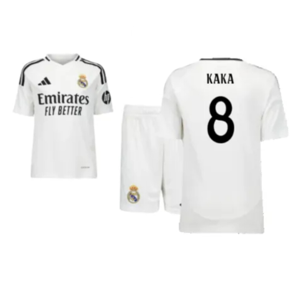 (XLB) 2024-2025 Real Madrid Home Youth Kit (Kaka 8)