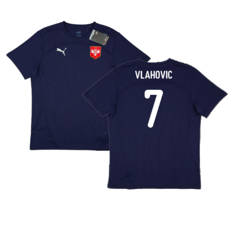 (S) 2024-2025 Serbia Training Jersey (Navy) (Vlahovic 7)