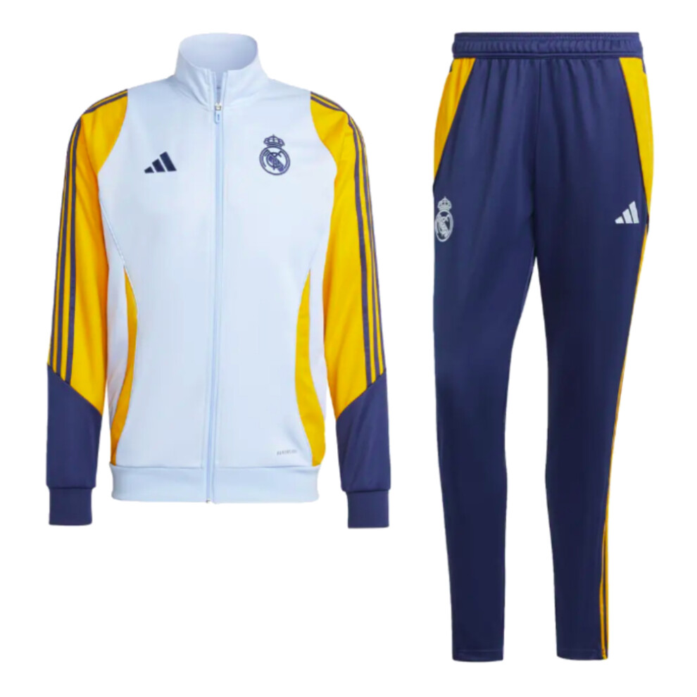 (3XL) 2024-2025 Real Madrid Tracksuit (Glow Blue)