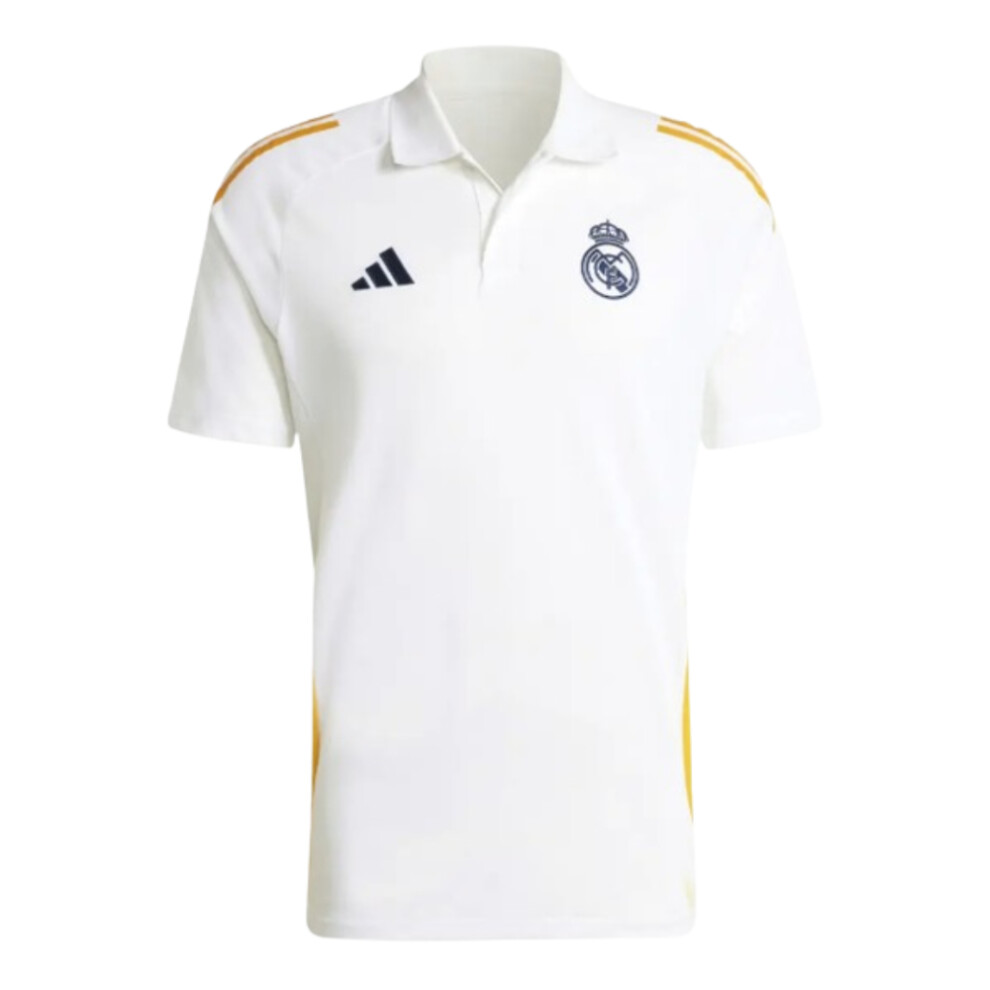 (XL) 2024-2025 Real Madrid Polo Shirt (White)